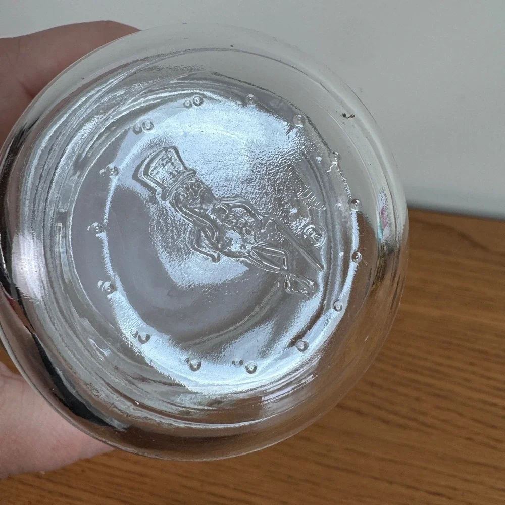 Planters Peanuts 75th Anniversary Glass Jar Mr‎ Peanut 1981 Collectible